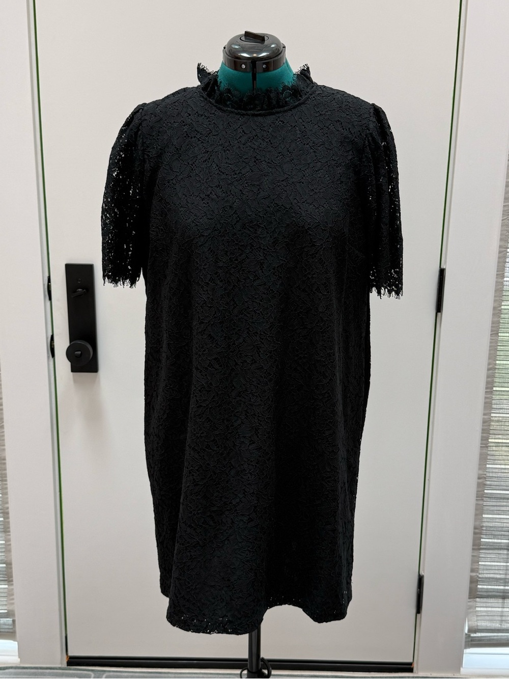 GAP Black Lace Mock Neck Dress XXL